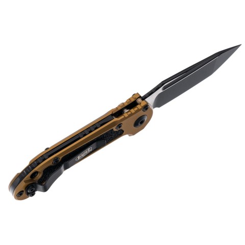 Ніж Microtech L.U.D.T S/E Gen III.,  чорний клинок, танто, руків'я tan