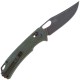 Нож SRM Retreiver 9203-MG2, 10Cr15CoMoV, зеленая микарта, черный
