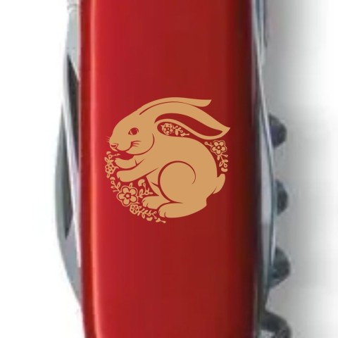 Складаний ніж Victorinox SPARTAN ZODIAC Щасливий Кролик брон. 1.3603_Z2165u