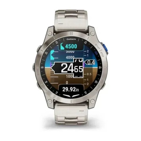 Смарт-часы Garmin D2 Mach 1 с титановым браслетом