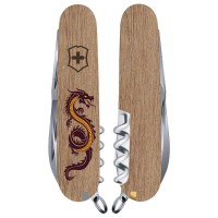 Ніж Victorinox Spartan Zodiac 91мм,12функ ,Дерев'яний дракон