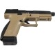 Пистолет страйкбольный ASG CZ P-10C OR-OT Dual-Tone. Blowback. CO2 кал. 6 мм Black/fde