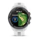 Смарт-годинник Garmin Approach S70 (42 мм) з чорним керамічним безелем та білим ремінцем