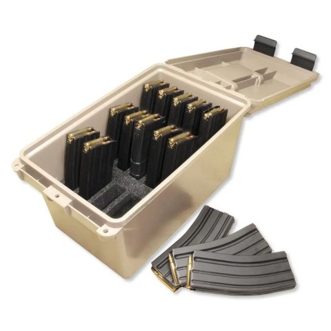 Кейс MTM на 15 магазинів AR15 .223 Rem (5,56/45) пісочний