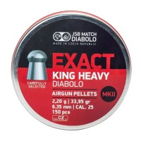 Пули пневм JSB King Heavy MKII, 6,35 мм , 2,2 г, 150 шт/уп