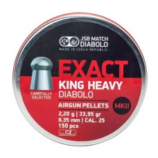 Пули пневм JSB King Heavy MKII, 6,35 мм , 2,2 г, 150 шт/уп