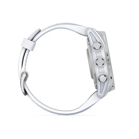 Смарт-годинник Garmin fenix 8 AMOLED (43 мм) сріблястий/білий камінь