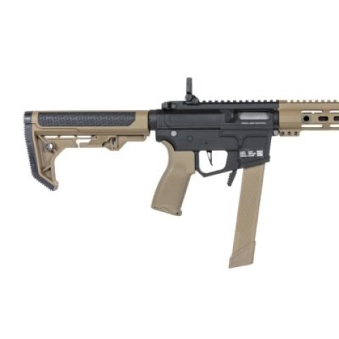 Пістолет-кулемет Specna Arms SA-FX02 Flex Hal Etu with orange discharge device Half-Tan