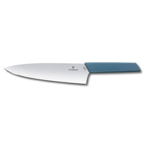 Кухонний ніж Victorinox Swiss Modern Carving лезо 20см широк. з син. ручкою (блістер)