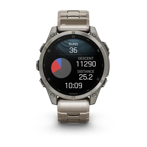 Смарт-годинник Garmin fenix 8 AMOLED (47 мм) Sapphire титан з титановим ремінцем