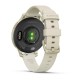 Смарт-годинник Garmin Lily 2 Active місячне золото із силіконовим ремінцем кольору слонова кістка