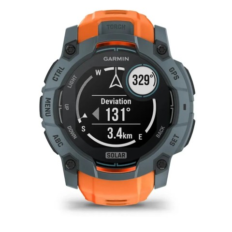 Смарт-годинник Garmin Instinct 3 (50 мм) Solar сутінковий/сонячний