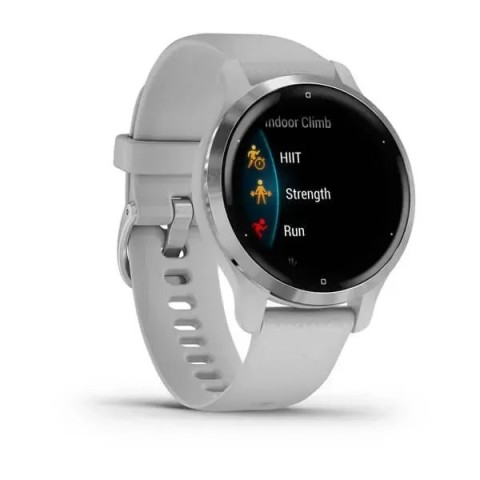 Смарт-годинник Garmin Venu 2S сірий зі сріблястим безелем