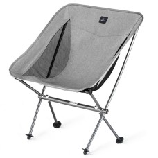Стілець складаний ультралегкий Naturehike Stellaluna L04 CNK2450JJ015, розмір М, алюміній, сірий