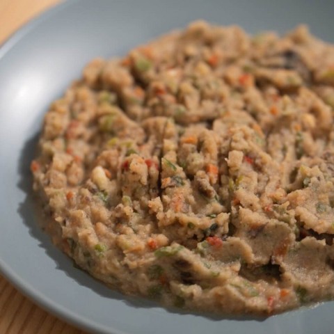 Каша нутова з грибами та овочами
