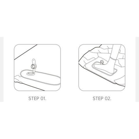 Матрац туристичний надувний одномісний  Naturehike CNK2550WS019, 200х60х6.5 см, зелений із вбудованою помпою для надування
