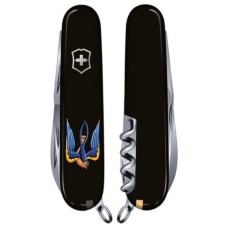 Ніж Victorinox Spartan Ukraine 91мм,12функ,чорн ,Ластівка