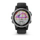 Смарт-часы Garmin fenix 5S Plus серебристо-черные с черным ремешком