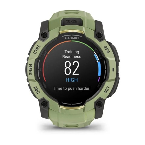 Смарт-годинник Garmin Instinct 3 (50 мм) AMOLED папоротево-зелений