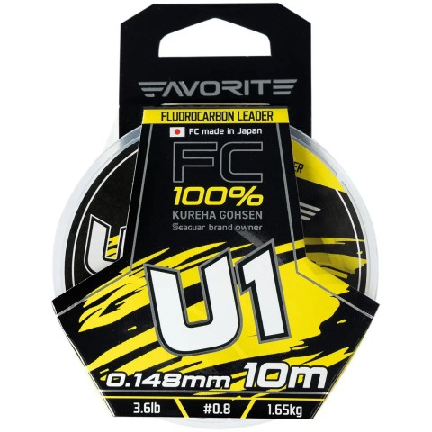 Флюорокарбон Favorite U1 FC 10m #0.8/0.148mm 3.6lb/1.65kg