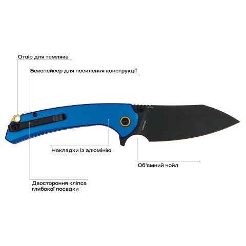 Нож Skif Jock BSW, aluminium, ц:blue