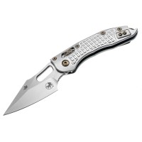Нож Microtech Stitch Ram-Lok Marfione Select Stnwsh Frag Ti w/flamed Ti Brnz Dbl Vapor