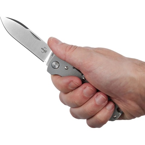 Нож Boker Plus Atlas Backlock Droppoint ц:grey