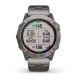 Смарт-часы Garmin fenix 6X Pro Solar титановые серебристые с титановым браслетом