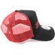 Кепка Savage TRUCKER HAT W/ RED SAVAGE LOGO с козырьком ц:красный/черный
