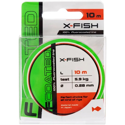 Флюорокарбон X-Fish FCoated 10m 0.28mm 5.9kg