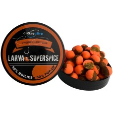 Бойлы Wafters Crazy Carp Hybrid Wafters 12mm Larva & Superspice (55шт/уп)
