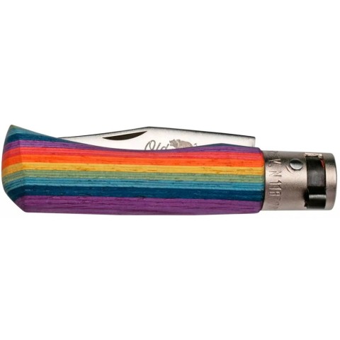 Ніж Old Bear Rainbow XS, 420 steel, wood handle,, rainbow