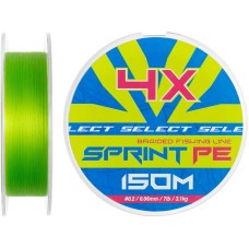 Шнур Select Sprint PE 4X Light Green 150m #0.2/0.06mm 7lb/3.1kg