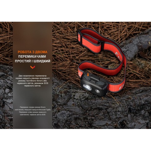 Ліхтар налобний Fenix HL16 AAA рожевий