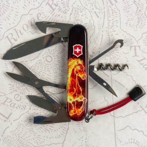 Складаний ніж Victorinox CLIMBER ZODIAC Вогняний кінь 1.3703.Z5210pk