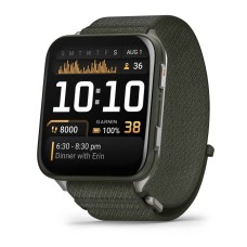 Спортивний годинник Garmin Venu X1 Moss із титановим корпусом та хакі нейлоновим ремінцем ComfortFit 010-02980-03
