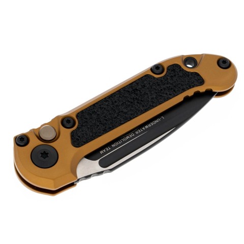 Нож Microtech L.U.D.T.,  чорний клинок, руків'я  tan