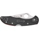 Ніж Spyderco Delica 4, Thin Red Line, напівсерейтор black (C11FPSBKRD)