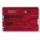 Ніж Victorinox Swisscard 82х54х4мм,10функ,черв.прозор
