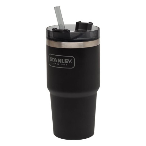 Термочашка з соломинкою Stanley Adventure Quencher 0.6 л Чорна