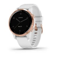 Смарт-годинник Garmin vivoactive 4S білий з рожево-золотистим безелем