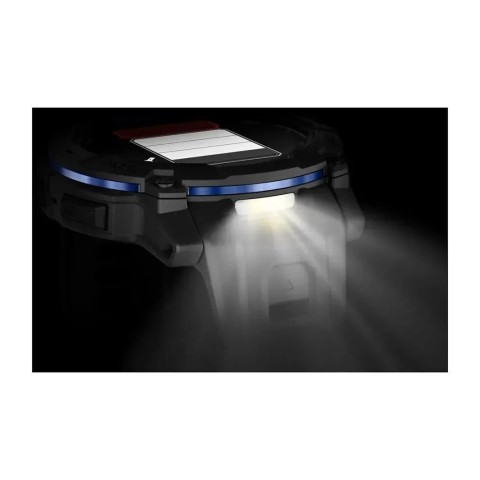 Смарт-годинник Garmin Instinct 3 (50 мм) AMOLED чорний/синя блискавка