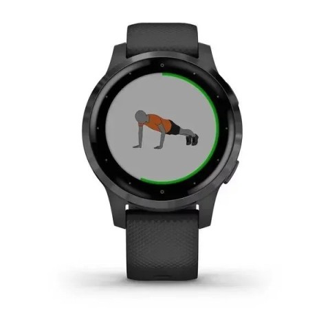Смарт-годинник Garmin vivoactive 4S чорний із грифельним безелем