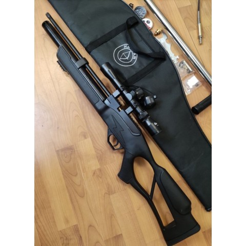 Гвинтівка пневматична PCP Hatsan Flash комплект з ОП, чохлом та насосом