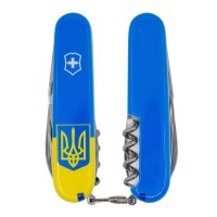 Ніж Spartan Ukraine 91мм/12функ /Герб на прапорі верт.