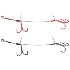 Оснастка Savage Gear Carbon49 Double Stinger #2/0 18cm 23kg (2 шт/уп.)