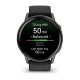 Смарт-годинник Garmin Venu 4 (45 мм) сланцевий з чорним силіконовим ремінцем