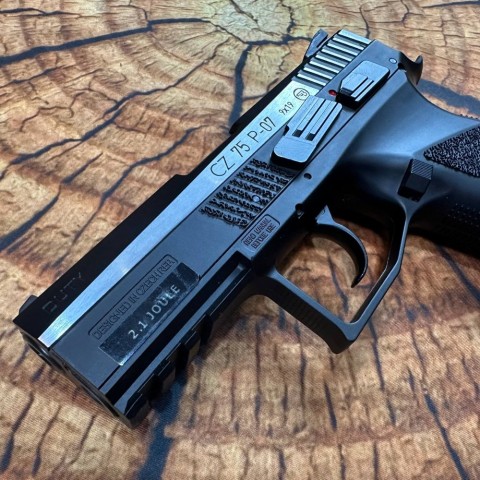 Пневматический пистолет ASG CZ 75 P-07 Duty Nickel Blowback - БУ