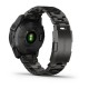 Смарт-годинник Garmin fenix 7 Sapphire Solar карбоново-сірий титановий DLC з титановим вентильованим браслетом