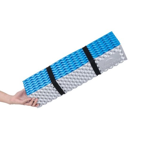 Килимок туристичний складаний одномісний IXPE Naturehike NH19QD008 з алюмінієвою плівкою, 185x56x1.8 см, жовтий для походів